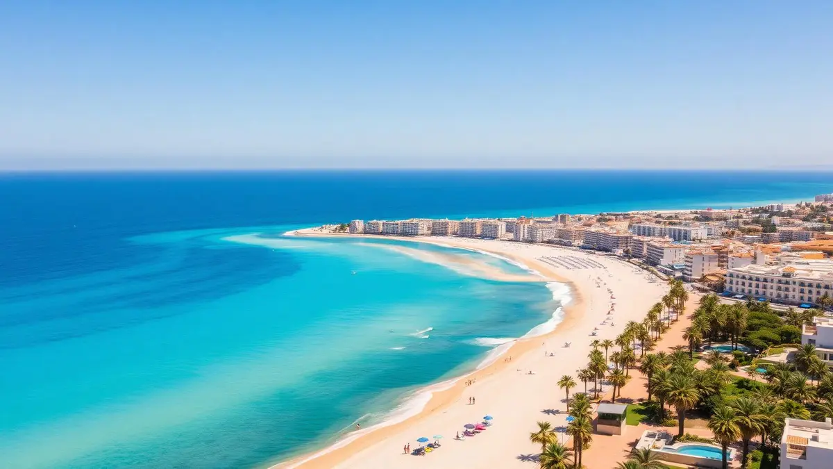 Costa Blanca — turkusowe morze, piaszczysta plaża, palmy
